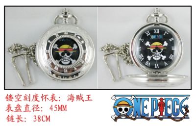 One Piece Luffy Skull Pocket Watch