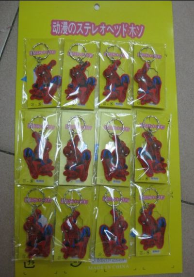 spiderman anime keychain