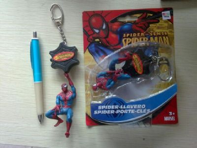 spiderman anime keychain