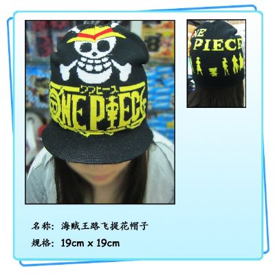 One Piece Luffy Skull Jacquard Hat