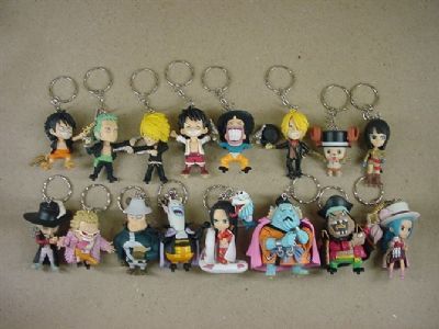 one piece anime keychain