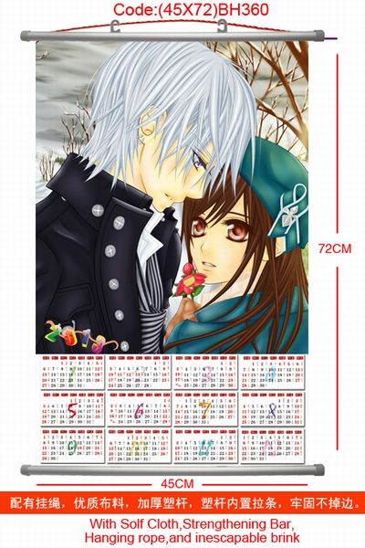 Vampire and Knight Calendar Wall Scroll