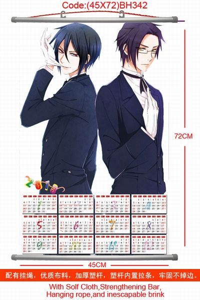 Kuroshitsuji Calendar Wall Scroll