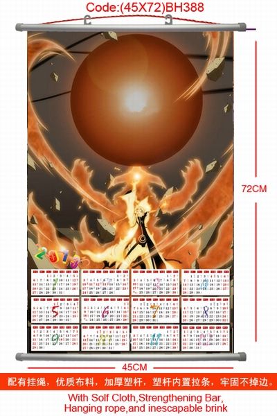 Naruto Calendar Wall Scroll