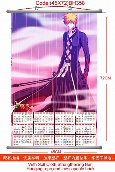Bleach Ichigo Calendar Wall Scroll