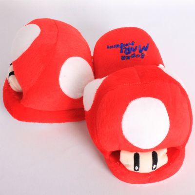 super mario anime plush slipper