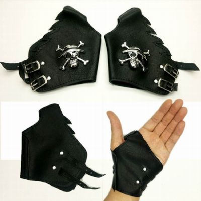 One Piece Luffy Skull Punk Mitts(silver)