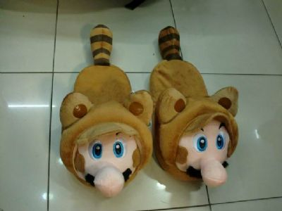 super mario anime plush slipper