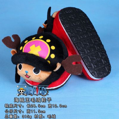 One Piece Chopper Plush Slippers