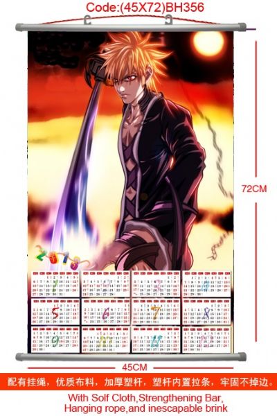 Bleach 2013 calendar anime wallscroll