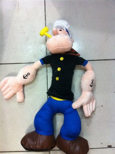 popeye plush doll