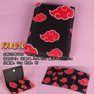 Naruto Red Cloud Canvas Wallet