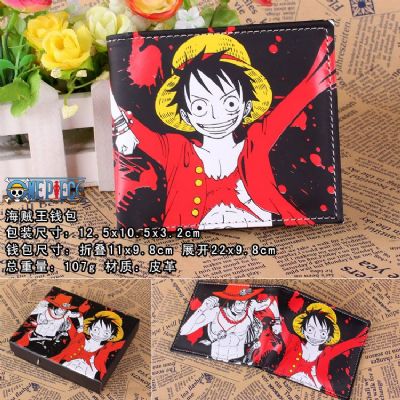 One Piece Ace and Luffy PU Wallet