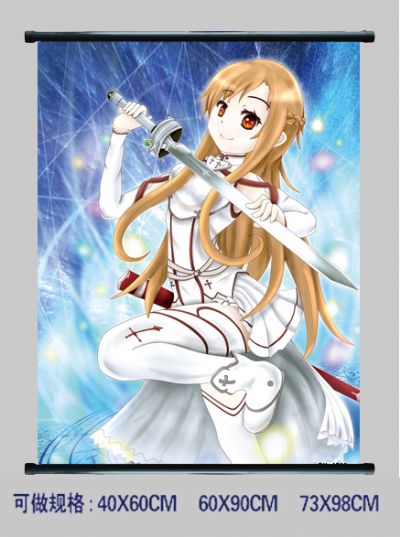 Sword Art Online anime scroll