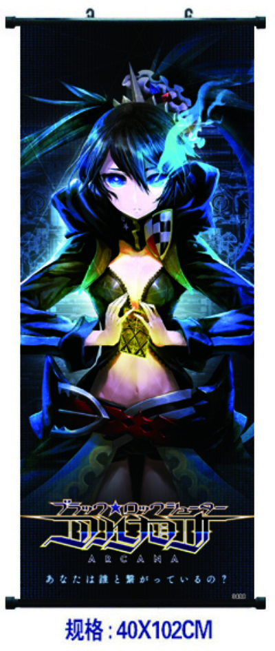 black rock shooter anime wallscroll