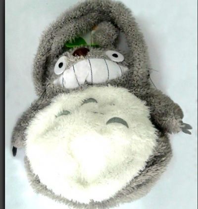 totoro anime plush hand bag