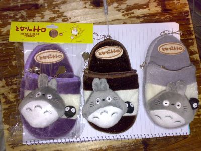 totoro anime plush slipper