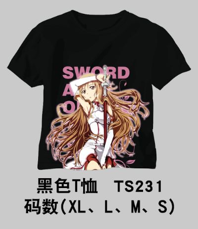 sword art online anime t-shirt