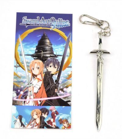 sword art online anime keychain