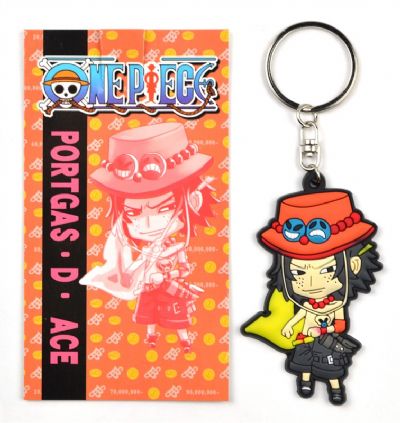 one piece anime ace keychain