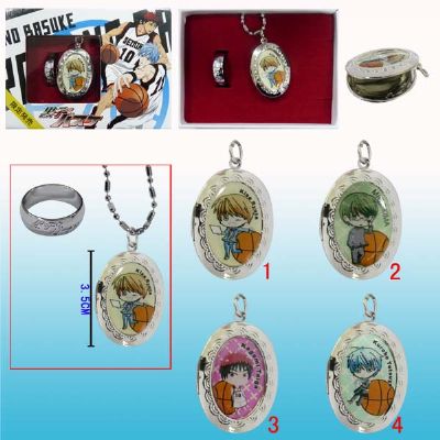 Kuroko no Basuke anime necklace and ring