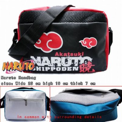 Naruto Red Cloud Nylon Satchel