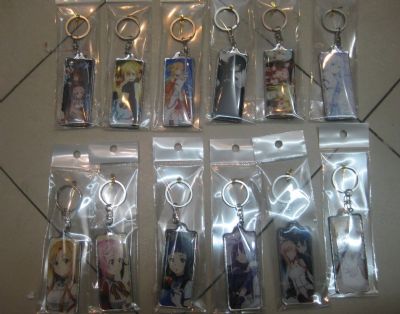 sword art online anime keychain