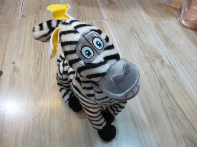 Madagascar zebra plush doll