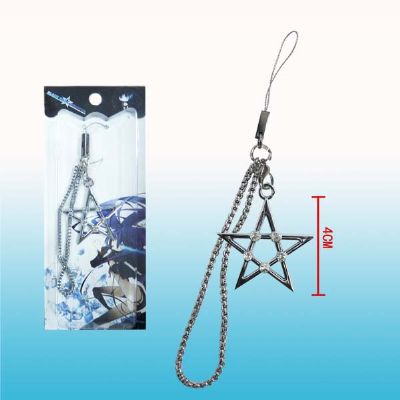 black rock shooter anime phonestrap