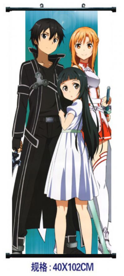 sword art online anime wallscroll