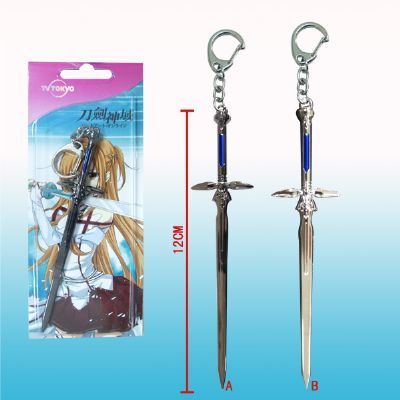 sword art online anime keychain