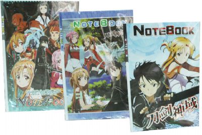 Sword Art Online anime notebooks(5pcs) 