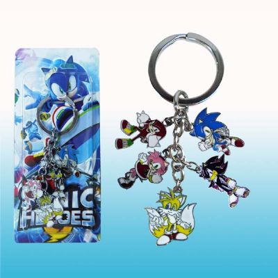 sonic anime keychain