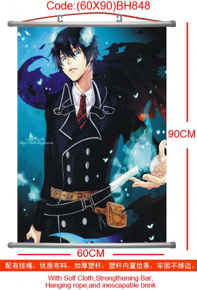 ao no exorcist anime wallscroll