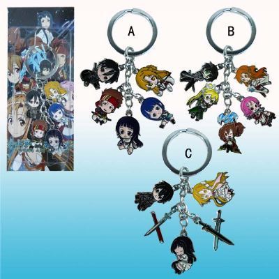 sword art online anime keychain