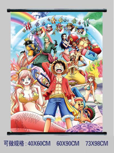 One Piece anime wall scroll