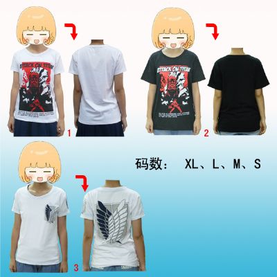 attack on titan anime t-shirt 