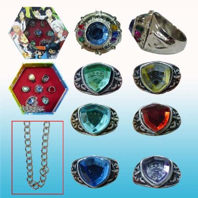 hitman reborn anime ring set