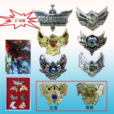 league of legends anime brooch set