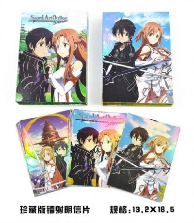 sword art online anime postcard