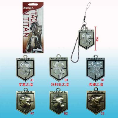 attack on titan anime phonestrap