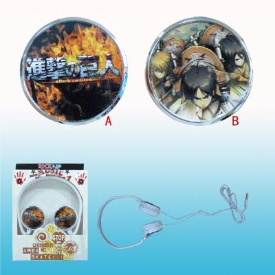 attack on titan anime earphone