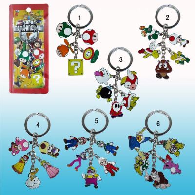 super mario anime keychain