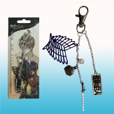 attack on titan anime keychain