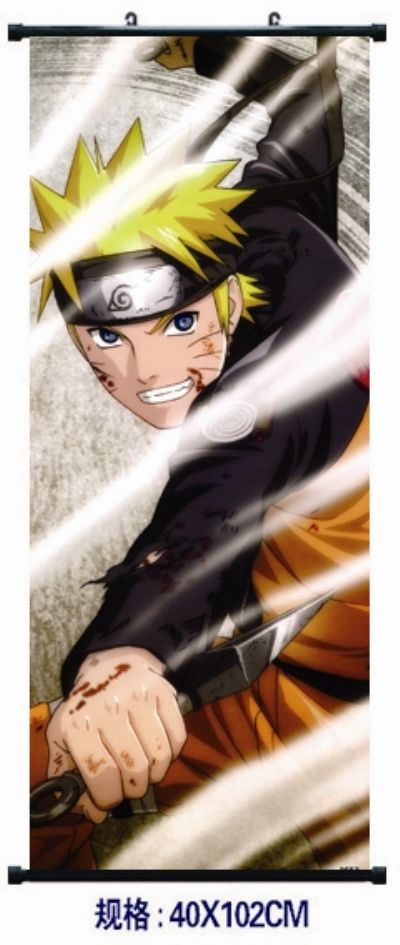 naruto anime wallscroll