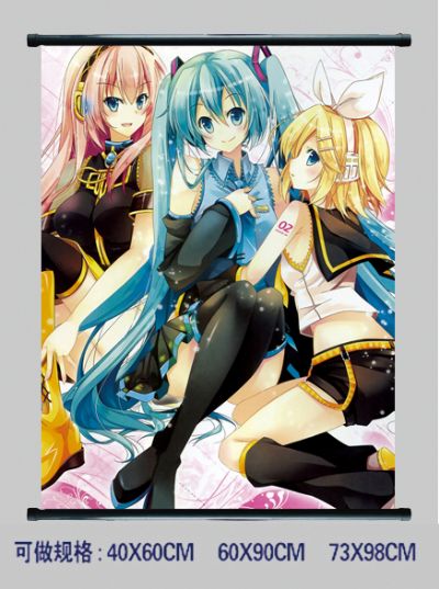 miku.hatsune anime wallscroll