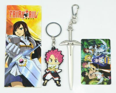Fairy Tail anime keychain & cart