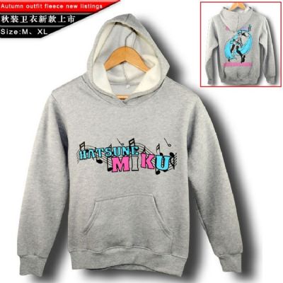 Miku.Hatsune anime Thick Cotton Hooded Sweater(siz