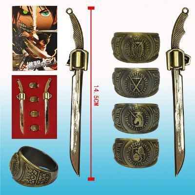 attack on titan anime weapon set