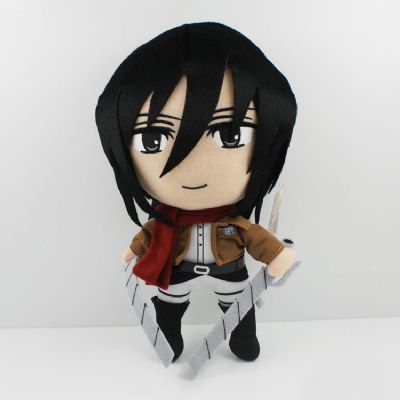 Attack on Titan Mikasa anime plush doll